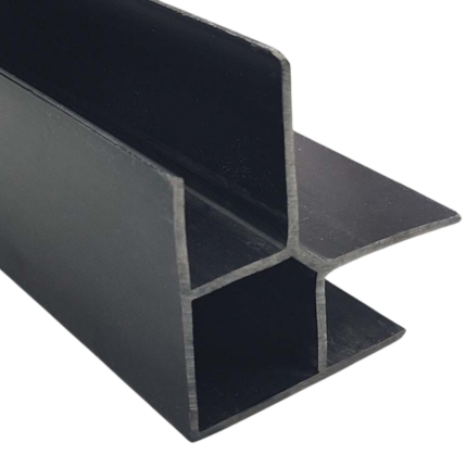 PERFIL EXT ALUM  270° NEGRO P-UV-2 2,5