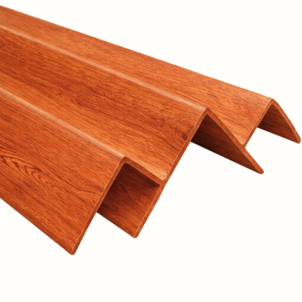 Perfil Exterior Aluminio Esquinero 90° Fullmart Madera PE1 5m