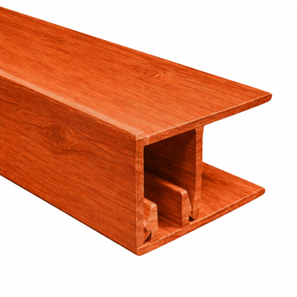 Perfil Exterior Aluminio Terminación jota 2 piezas Fullmart Madera PE3 5