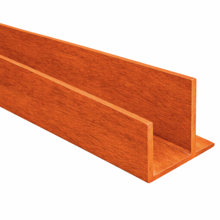 Perfil Exterior Aluminio  Puerta Ventana Fullmart Madera PE5 5m